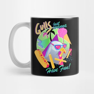 Gulls Just Wanna Have Fun Mug